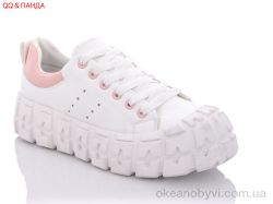 купить QQ shoes BK18 white-pink оптом