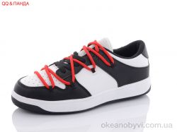 купить оптом QQ shoes BK75 white-black