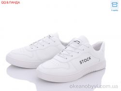 купить QQ shoes ABA77-101-1 white-black оптом