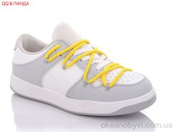 купить QQ shoes BK75 white-grey оптом